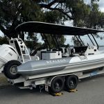 Professional boat trailer weighing service at Caravan Weight Check, ensuring compliance up to 6 tonnes.