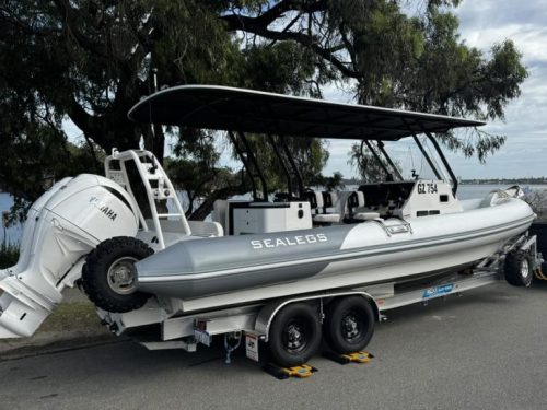 Professional boat trailer weighing service at Caravan Weight Check, ensuring compliance up to 6 tonnes.