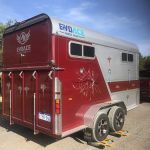 Professional horse float weighing service checking axles and tow-ball for safety.